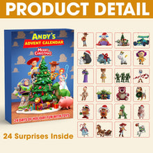 Load image into Gallery viewer, “Countdown to Joy with Andy's Advent Calendar!” - Personalized Holiday Fun - Gift for Kids and Toy Lovers Advent Calendar PopCulturePrints
