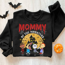 Load image into Gallery viewer, Personalized Mommy of the Monsters Halloween Shirt - Custom Names
