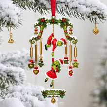 Load image into Gallery viewer, Naughty Grinch Couple Christmas Ornament - Personalized Gift for Couples Ornament PopCulturePrints
