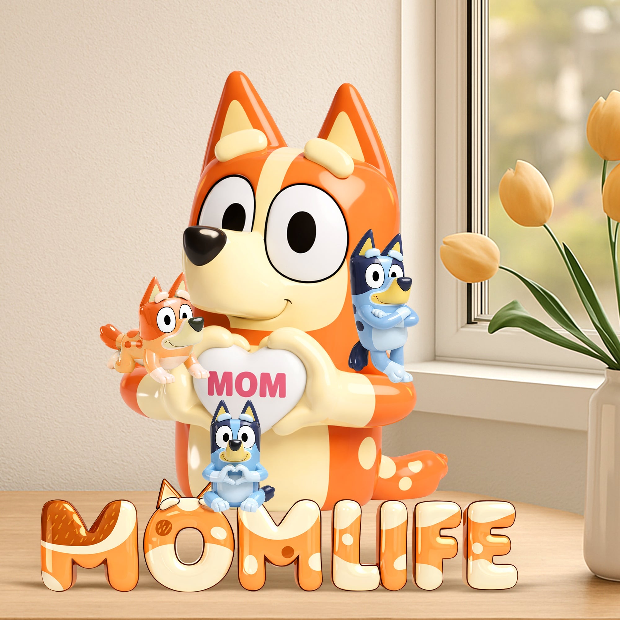 "Celebrate Motherhood, a Personalized Touch" - Mom Life Acrylic Plaque, Custom Gift for Mom, Grandma, and Loved Ones