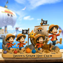 Load image into Gallery viewer, “Every Day is an Adventure!” - Personalized Pirate Dad Plaque - Perfect Gift for Dads, Grandpas, and More Shaped Plaques PopCulturePrints
