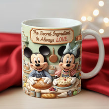 Load image into Gallery viewer, The Secret Ingredient Is Always LOVE - Personalized Sweet Baking Coffee Mug for Couples Coffee Mug PopCulturePrints
