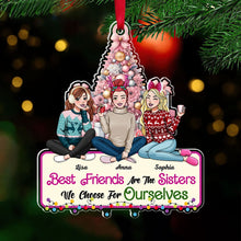 Load image into Gallery viewer, Personalized Best Friends Christmas Ornament - Customizable Friendship Gift Ornament PopCulturePrints
