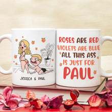 Load image into Gallery viewer, Personalized Couple Coffee Mug - All This Ass Is Just For You Coffee Mug PopCulturePrints
