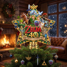 Load image into Gallery viewer, Celebrate 40 Years of Legend: Personalized Christmas Tree Topper - A Unique Gift for Game Lovers
