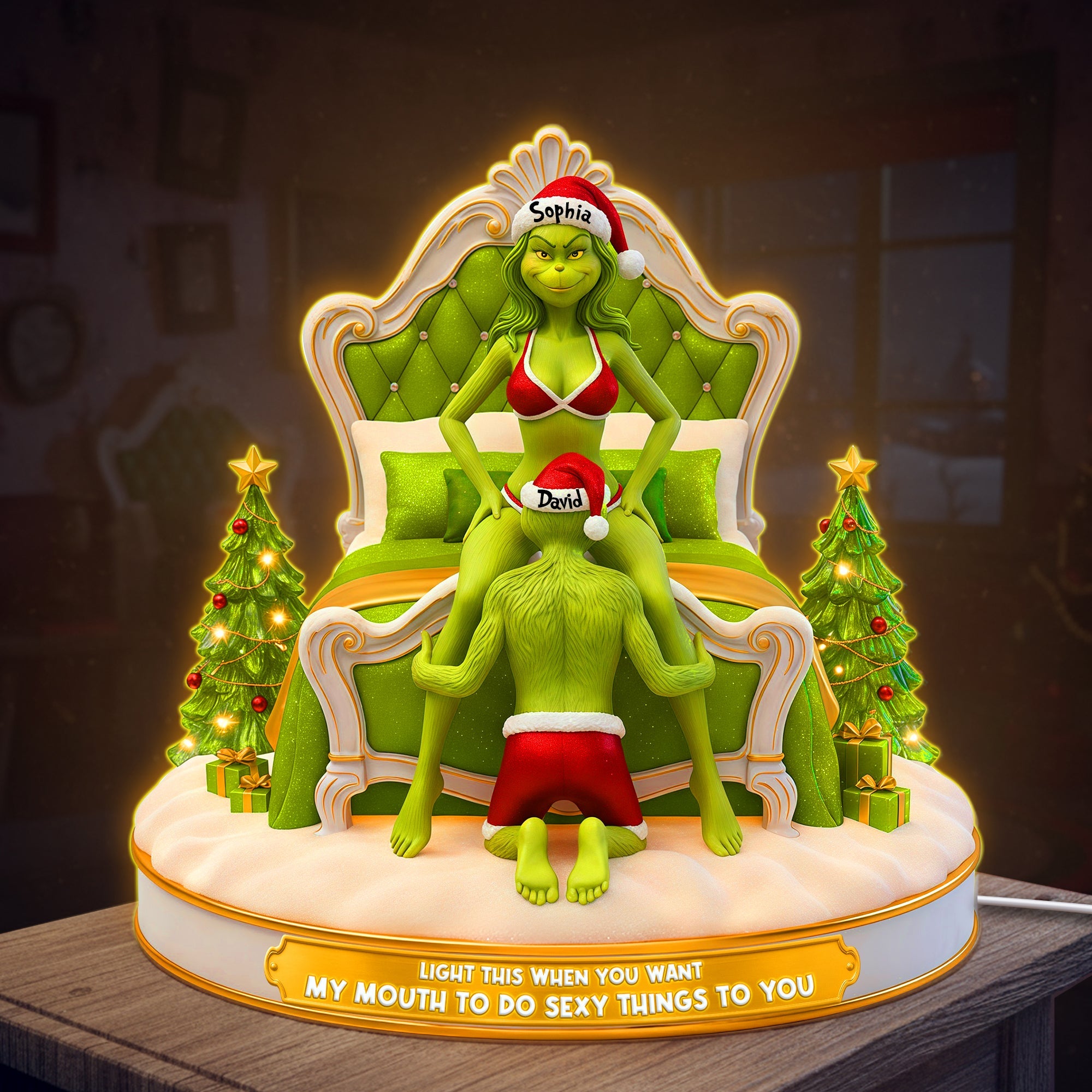 Light Up Your Love: Cheeky Couple Personalized Light Box - Custom Gift for Couples, Anniversaries, and Fun Occasions Light Box PopCulturePrints