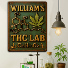 Load image into Gallery viewer, “Elevate Your Space with a Personal Touch” - Botanical Chemistry Lab Metal Sign - Custom Gifts for Weed Lovers Metal Signs PopCulturePrints
