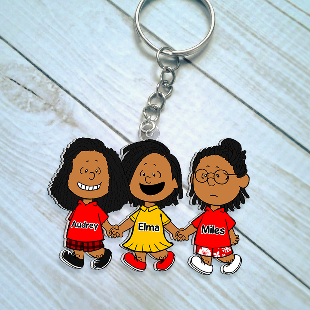 Personalized Besties Keychain – Unique Friendship Gift Keychains PopCulturePrints
