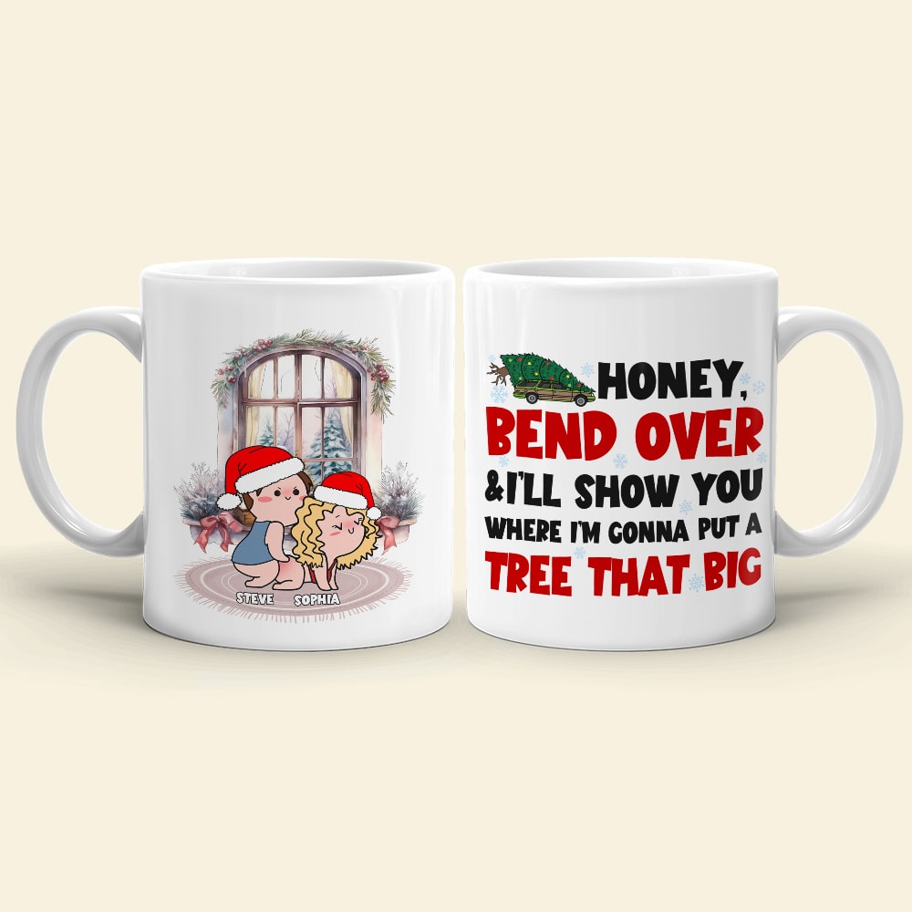 Personalized Christmas Couple Mug - Fun & Festive Gift