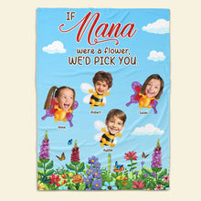Load image into Gallery viewer, Personalized Nana Photo Blanket - Custom Gifts for Grandma Blanket PopCulturePrints
