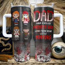 Load image into Gallery viewer, Personalized Horror-Themed Tumbler for Dad - Father&#39;s Day Gift from Kids Tumbler Cup PopCulturePrints
