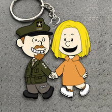 Load image into Gallery viewer, Custom Couple Keychain - Meaningful Personalized Valentine&#39;s Day Gifts Keychains PopCulturePrints
