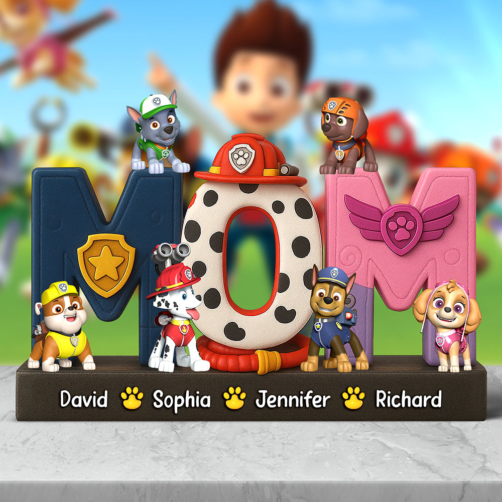 “Celebrate Family Bonding” - Custom Dog Family Acrylic Plaque - Gift for Mom, Dad, Grandma & More! Shaped Plaques PopCulturePrints