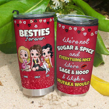 Load image into Gallery viewer, Besties Forever Personalized Tumbler Gift Tumbler Cup PopCulturePrints
