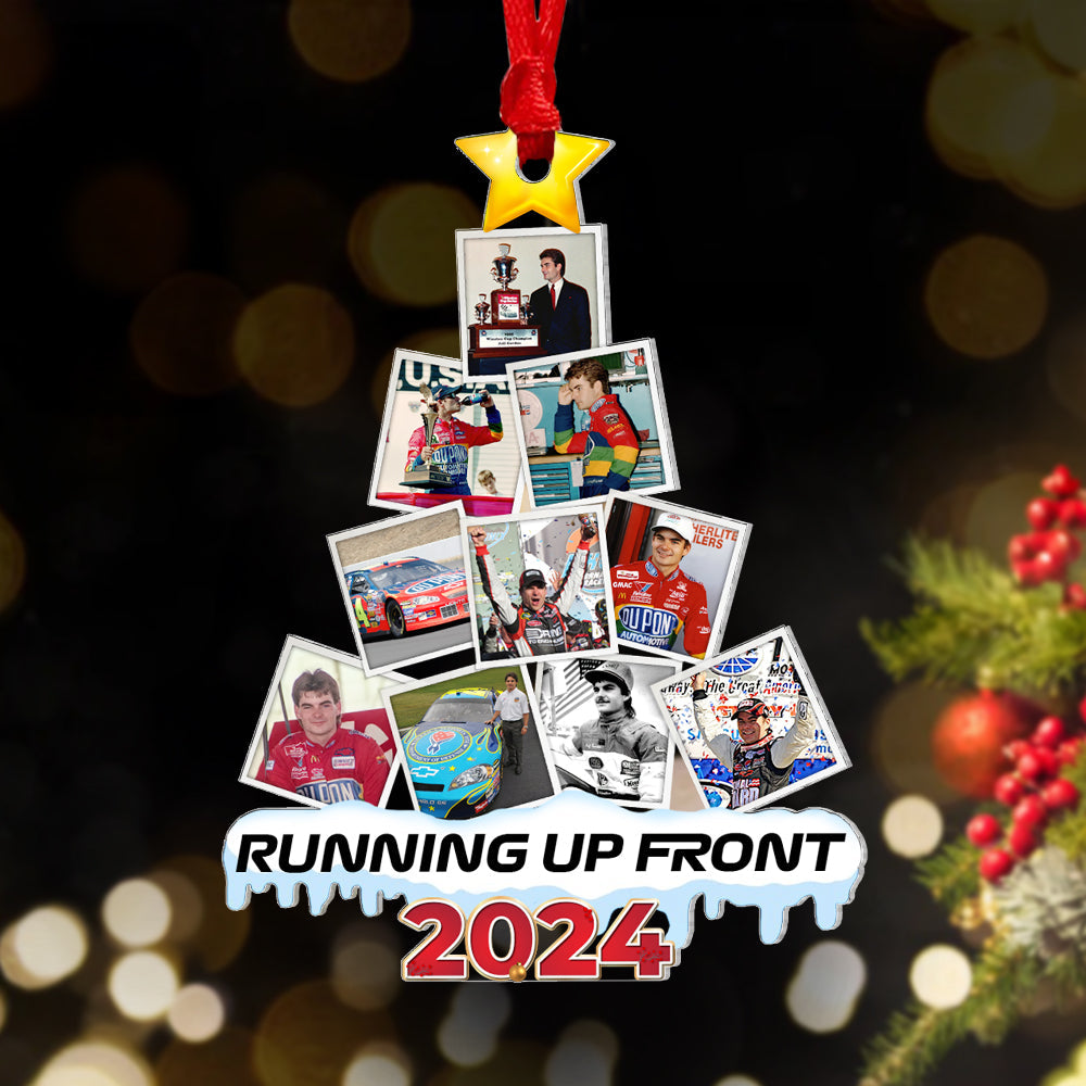 Personalized Racing Fan Christmas Ornament - 2024 Edition