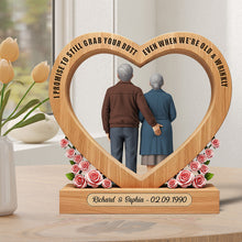Load image into Gallery viewer, I Promise to Still Grab Your Butt - Personalized Old Couple Acrylic Plaque Shaped Plaques PopCulturePrints
