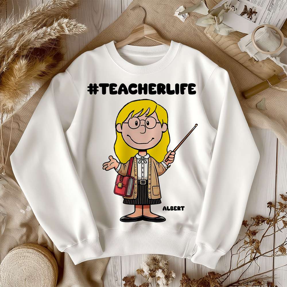 Personalized Teacher Life T-Shirt for Educators Shirts PopCulturePrints