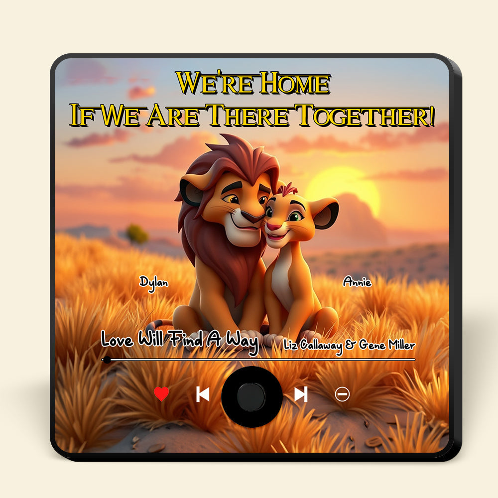 Personalized Movie-Themed Music Fridge Magnet for Couples Fridge Magnet PopCulturePrints