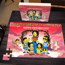 Load image into Gallery viewer, World&#39;s Greatest Mom Ever – Custom Personalized Jigsaw Puzzle Gift for Mom &amp; Grandma Jigsaw Puzzles PopCulturePrints
