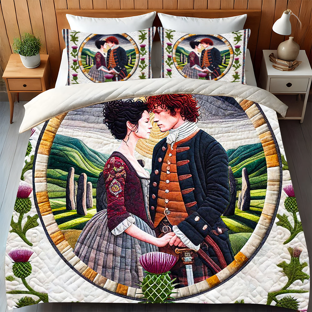 Custom Outlander Quilt Bed Set - Perfect Valentine's Day Gifts for Couples Blanket PopCulturePrints