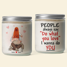 Load image into Gallery viewer, Personalized Couple Scented Candle - Heartfelt Love Scented Candle PopCulturePrints
