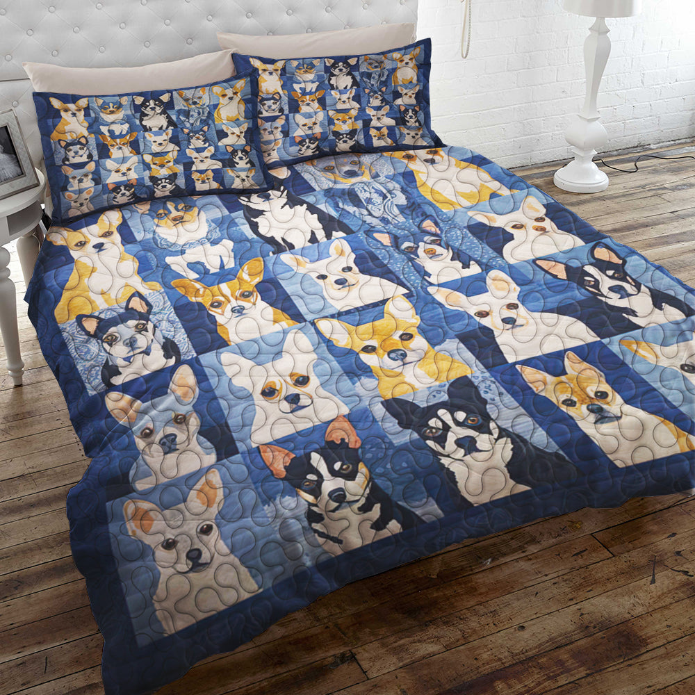 Chihuahua Lover's Christmas Quilt Bed Set - Delightful Dog Gifts