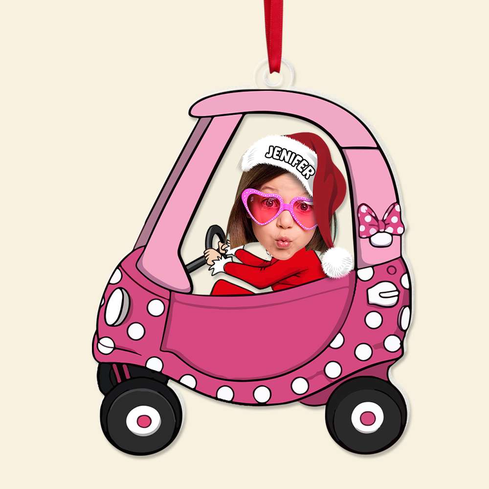Personalized Kids Car Photo Ornament Ornament PopCulturePrints