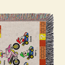 Load image into Gallery viewer, “You Are The Tops!” - Personalized Woven Blanket for Super Moms - Custom Gift for Mom, Grandma &amp; More Blanket PopCulturePrints
