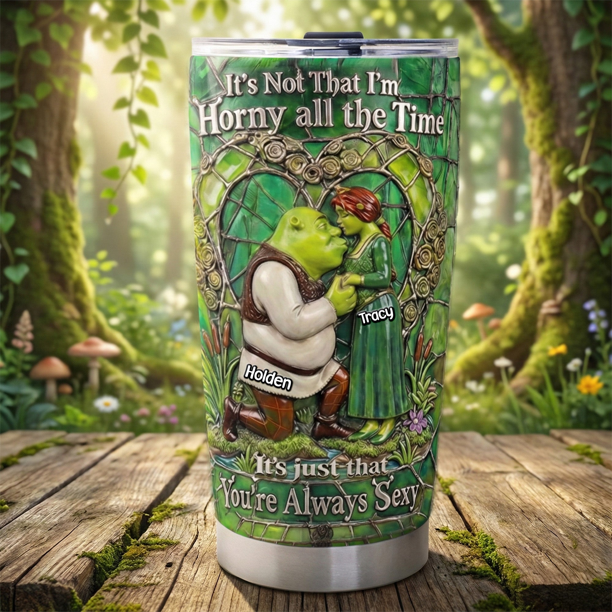 Naughty Couples Tumbler - Personalized Gift for Fun-Loving Couples Tumbler Cup PopCulturePrints