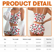 Load image into Gallery viewer, “Make Her Smile with Personalized Love!” - Heart Lingerie Set - Custom Photo Gifts For Her AOP Products PopCulturePrints
