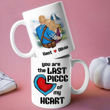 Load image into Gallery viewer, You&#39;re the Last Piece of My Heart Personalized Mug - Romantic Couple Gift - Valentine&#39;s Day Gifts Coffee Mug PopCulturePrints
