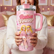 Load image into Gallery viewer, Besties Forever 40oz Tumbler - A Personalized Gift for Your Best Friends
