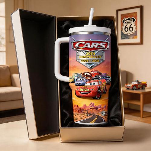 Celebrate Memories: 20th Anniversary Handle Tumbler - Personalized Gift for Every Fan Tumbler Cup PopCulturePrints