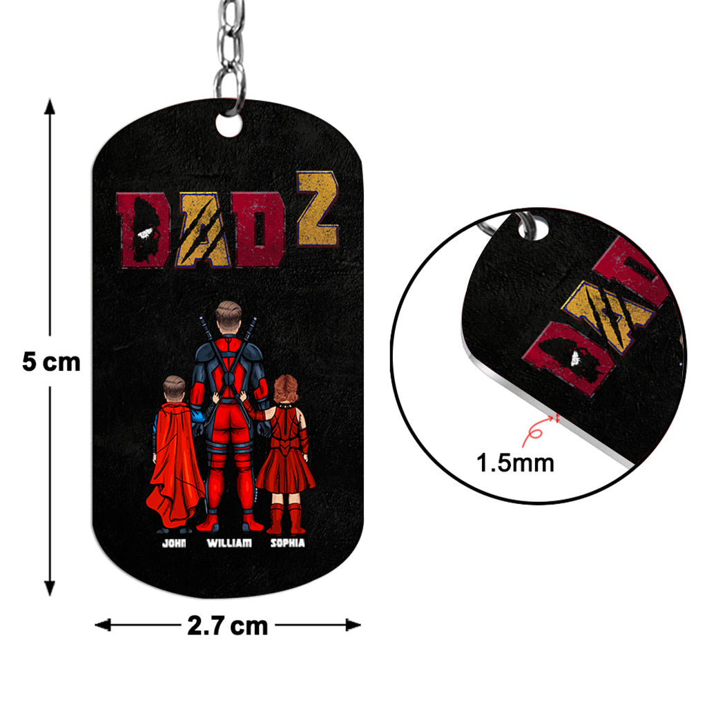 Dadpool - Personalized The Psychopath Stainless Steel Keychain