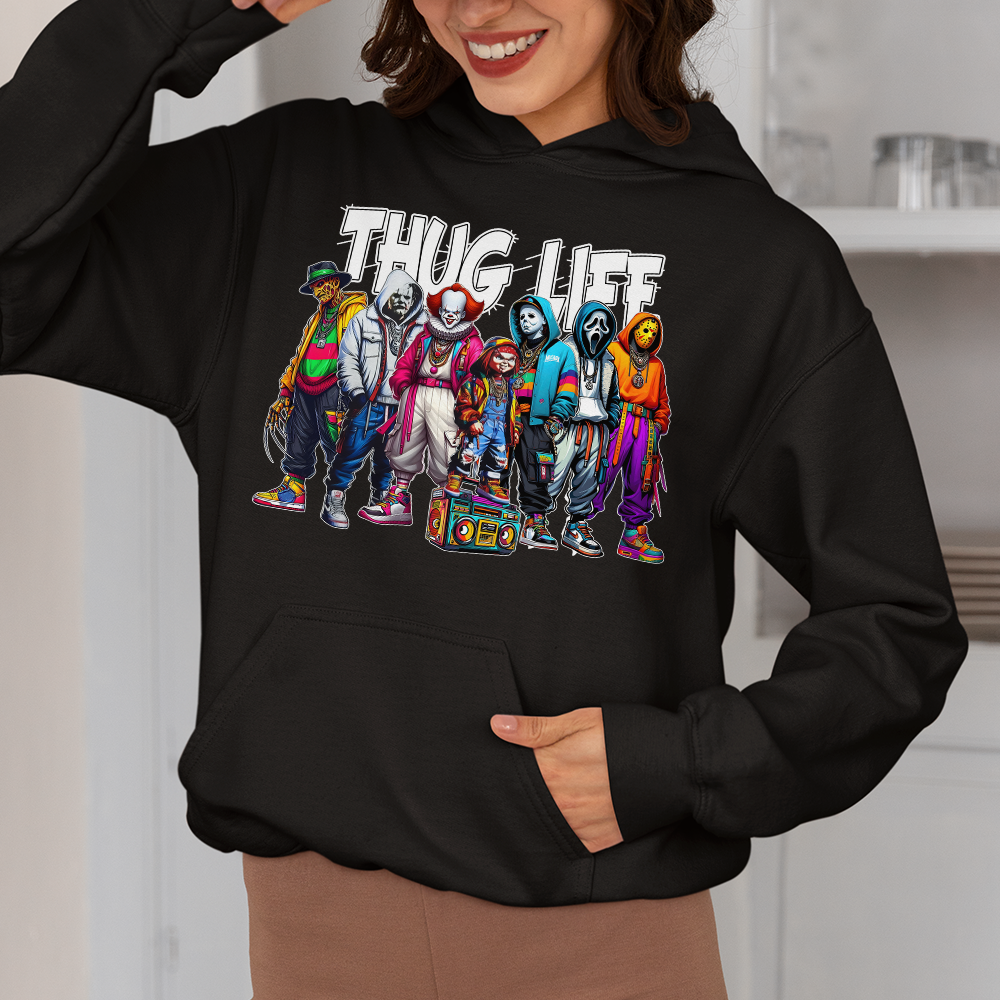 Thug Life Horror Icons Halloween Sweatshirt