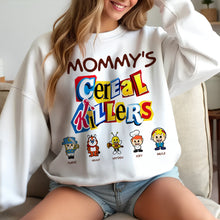 Load image into Gallery viewer, Mommy&#39;s Cereal Killers - Personalized Gift for Mom Shirts PopCulturePrints
