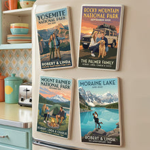 Load image into Gallery viewer, “Capture Your Adventures!” - Memorable Trips Retro Fridge Magnet - Personalized Gifts for Campers, Hikers, Trekkers, and Outdoor Enthusiasts Fridge Magnet PopCulturePrints
