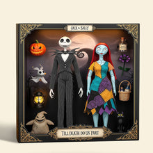 Load image into Gallery viewer, Till Death Do Us Part - Spooky Couple Plaque - Personalized Gifts for Couples Shaped Plaques PopCulturePrints
