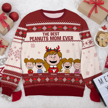 Load image into Gallery viewer, Customizable Peanuts Mom Christmas Sweater - Best Personalized Gift
