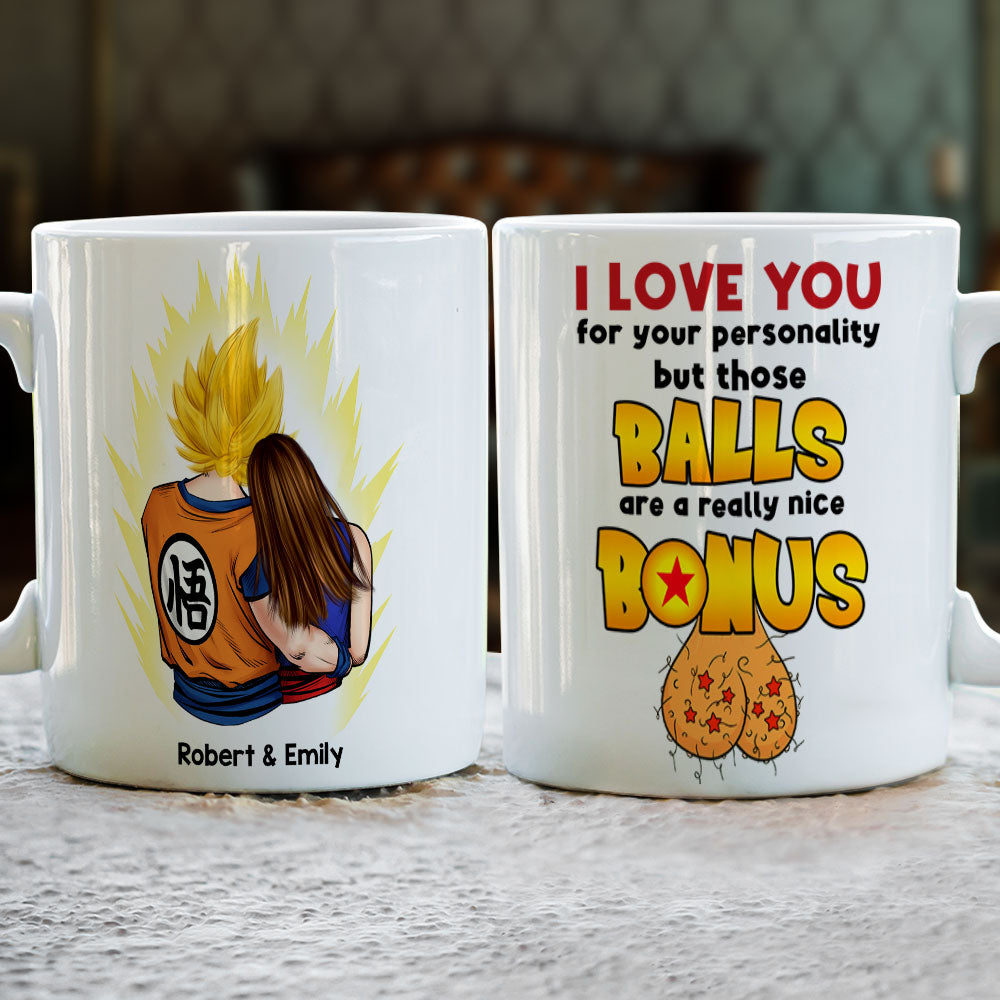 Personalized Funny Couple Mug - Perfect Anime Fan Gift - Valentine's Day Gifts Coffee Mug PopCulturePrints