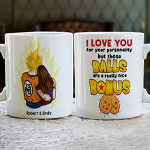 Load image into Gallery viewer, Personalized Funny Couple Mug - Perfect Anime Fan Gift - Valentine&#39;s Day Gifts Coffee Mug PopCulturePrints
