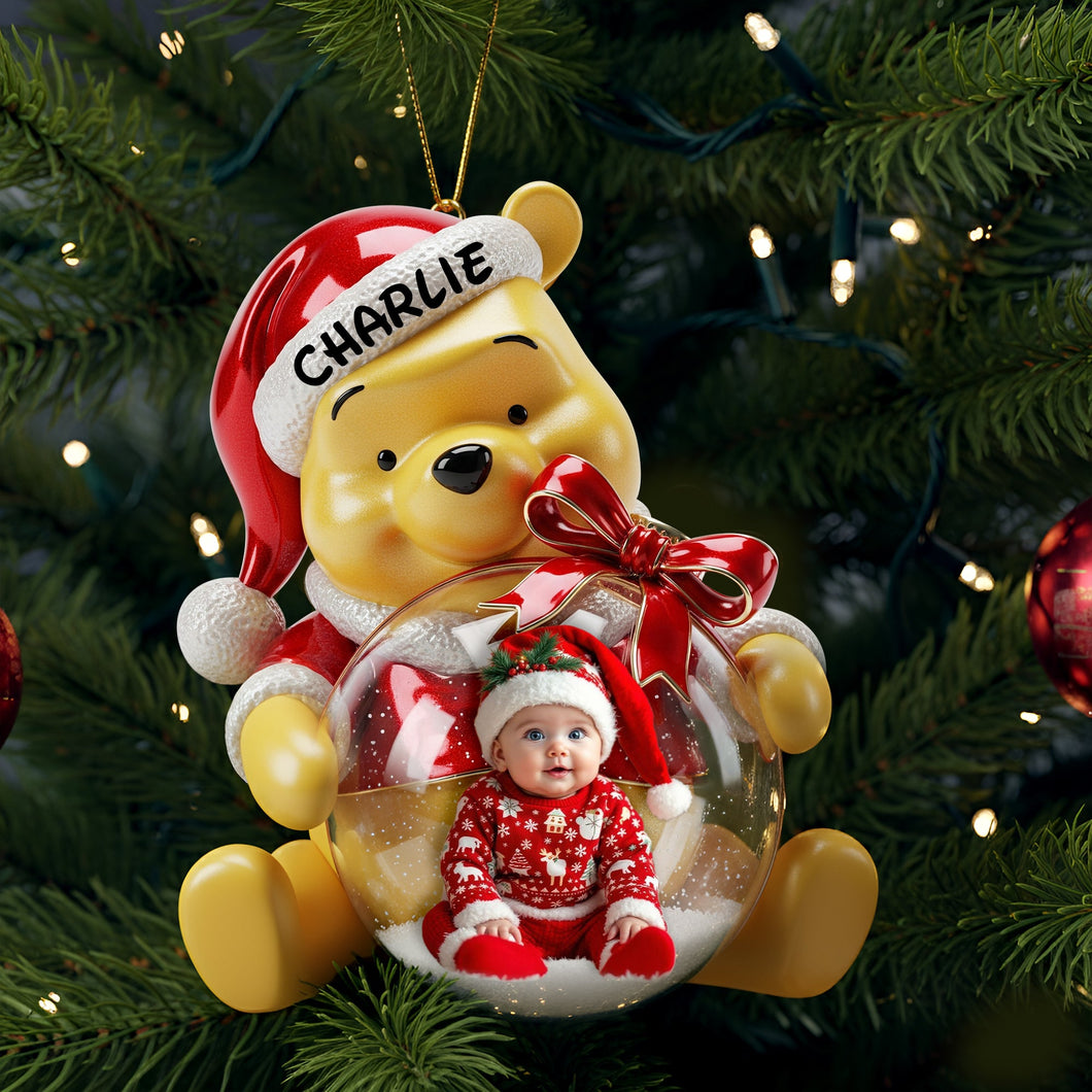 “Celebrate Your Little One’s First Christmas!” - Custom Photo Baby Ornament - Personalized Gift for Babies Ornament PopCulturePrints