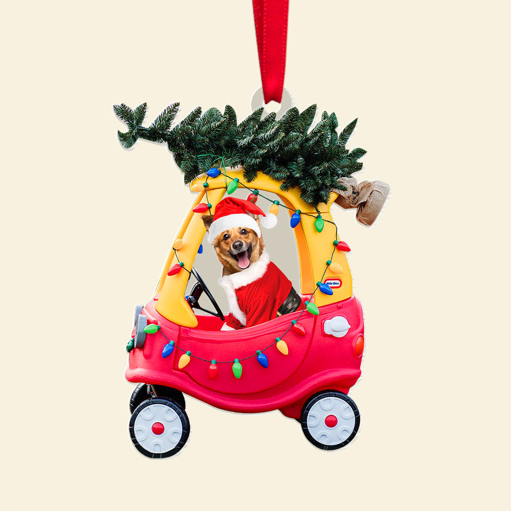 Personalized Christmas Ornament for Dog Lovers - Festive Pet Photo Keepsake Ornament PopCulturePrints