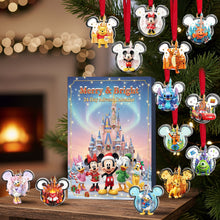 Load image into Gallery viewer, Merry &amp; Bright Christmas Advent Calendar – Customizable Gift for Disney Fans Advent Calendar PopCulturePrints
