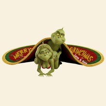 Load image into Gallery viewer, &quot;Love &amp; Laughter Await - Naughty Green Couples Shaped Doormat&quot; - Personalized Gifts for Couples Doormat PopCulturePrints
