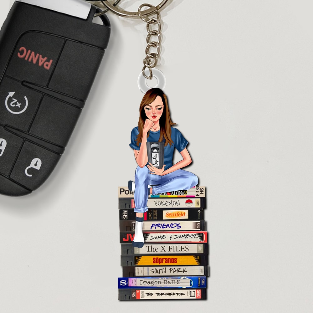 Personalized Keychain for Movie Lovers - Unique Gift for Film Enthusiasts Keychains PopCulturePrints