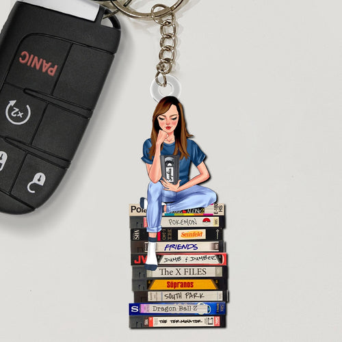 Personalized Keychain for Movie Lovers - Unique Gift for Film Enthusiasts Keychains PopCulturePrints