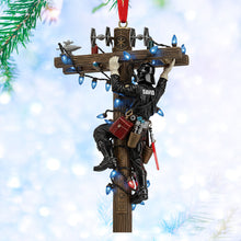Load image into Gallery viewer, Climb High with Joy: Lineman Ornament - Personalized Christmas Gift for Everyone Ornament PopCulturePrints

