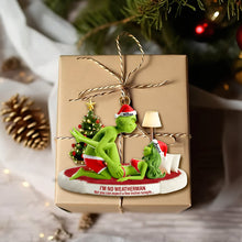Load image into Gallery viewer, Spice Up Your Holidays: Customized Grinch Couple Ornament - A Unique Gift for Loved Ones Ornament PopCulturePrints

