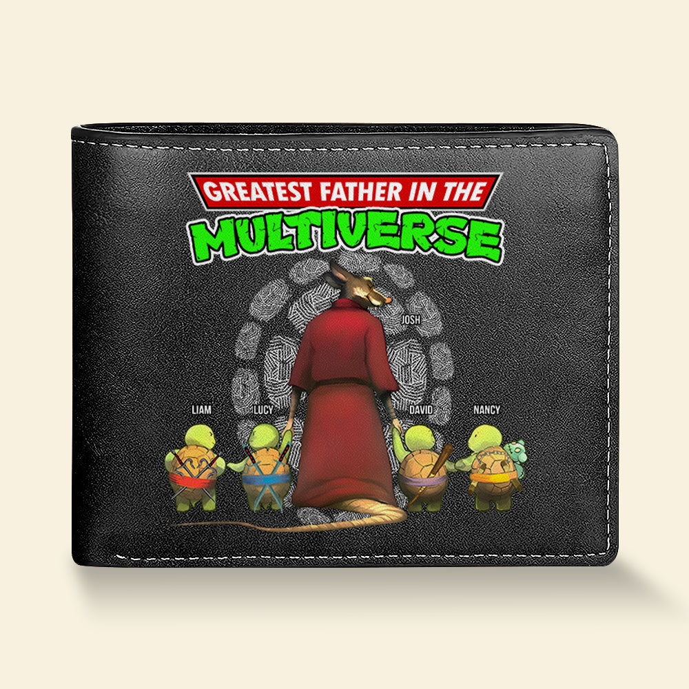 Greatest Dad in the Multiverse Personalized PU Leather Wallet Leather Wallet PopCulturePrints